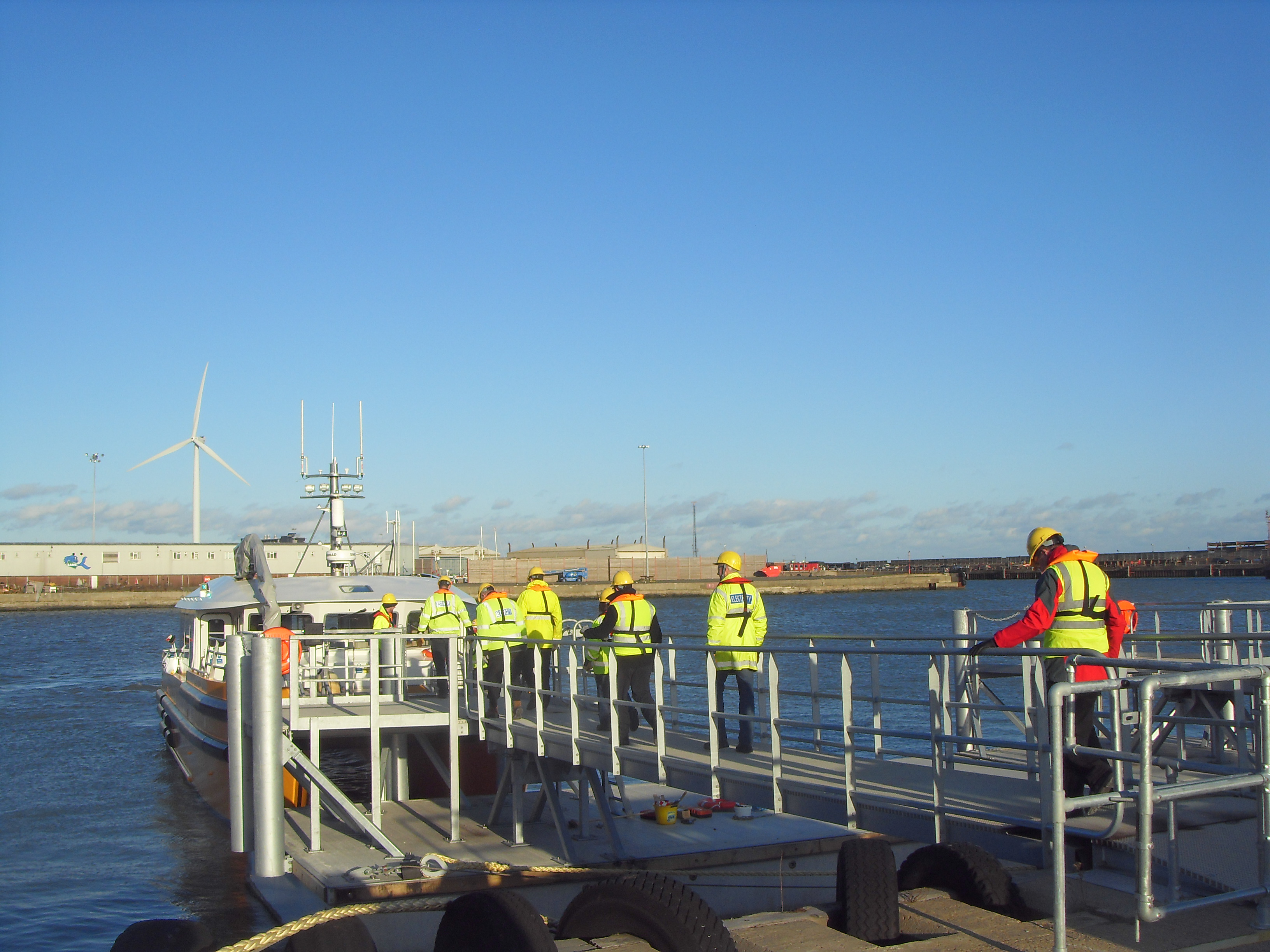 Lowestoft Harbour pontoon